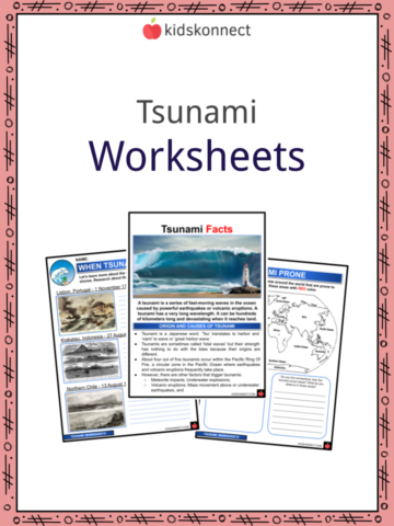 Tsunami Facts Worksheets Origin Causes Information For Kids