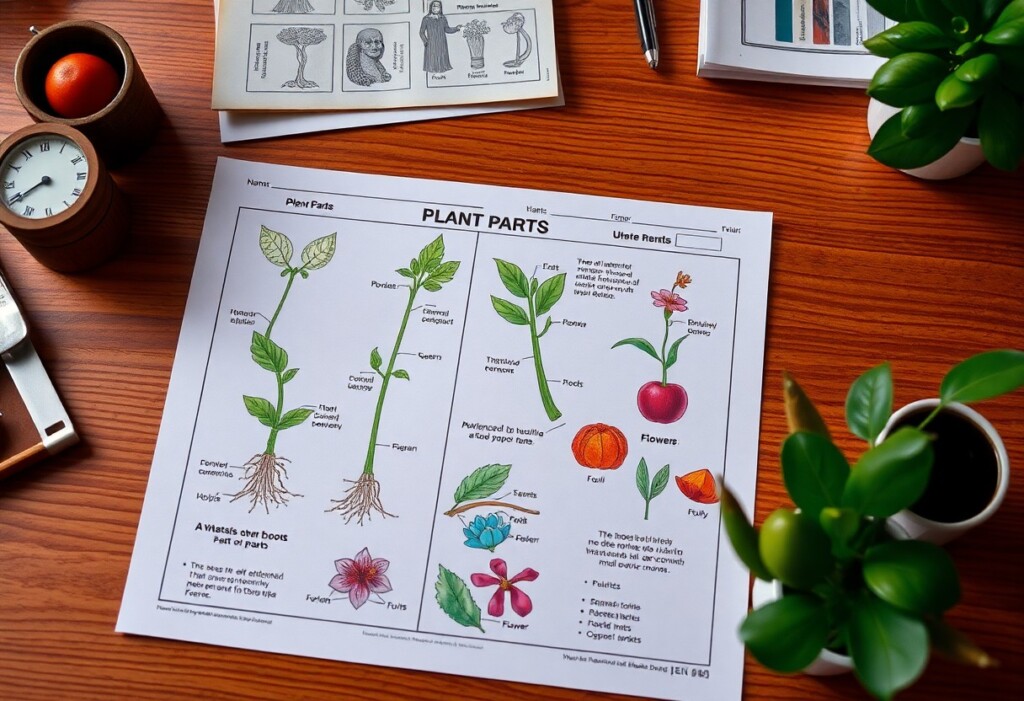 plant parts and their functions worksheet fxo