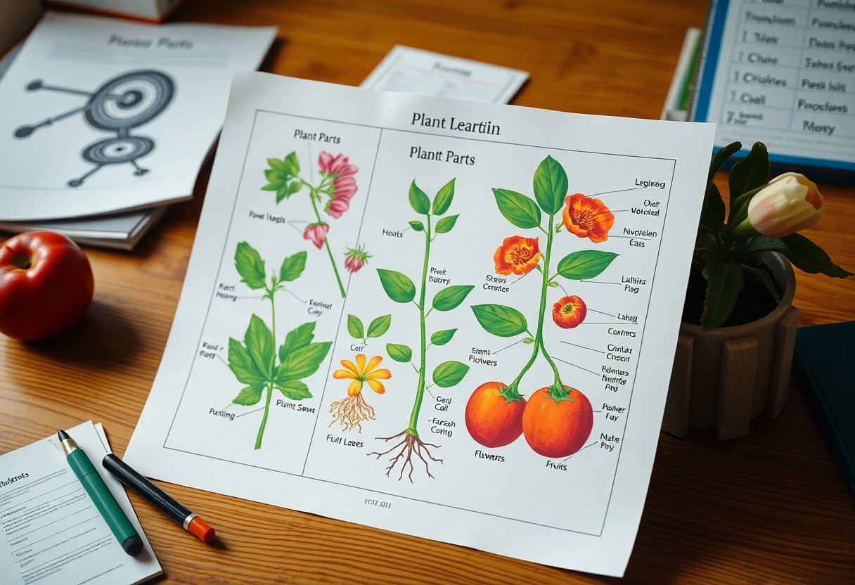 plant parts and their functions worksheet qij